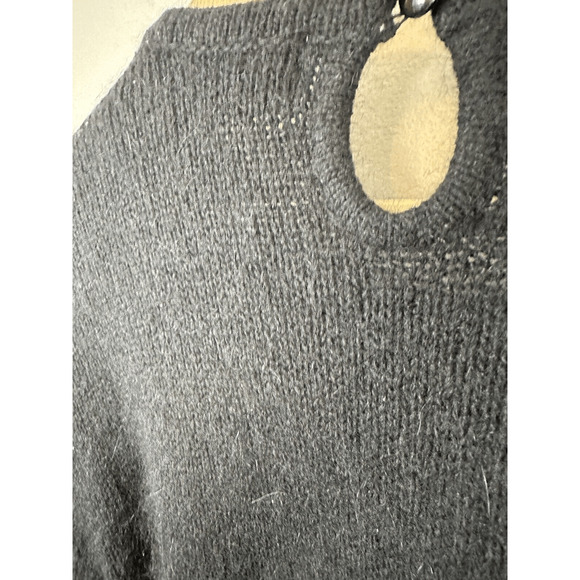 Vintage Karen Scott II Beaded Sequin Floral Sweater Silk Angora‎ Blend Sz Medium - Picture 5 of 6